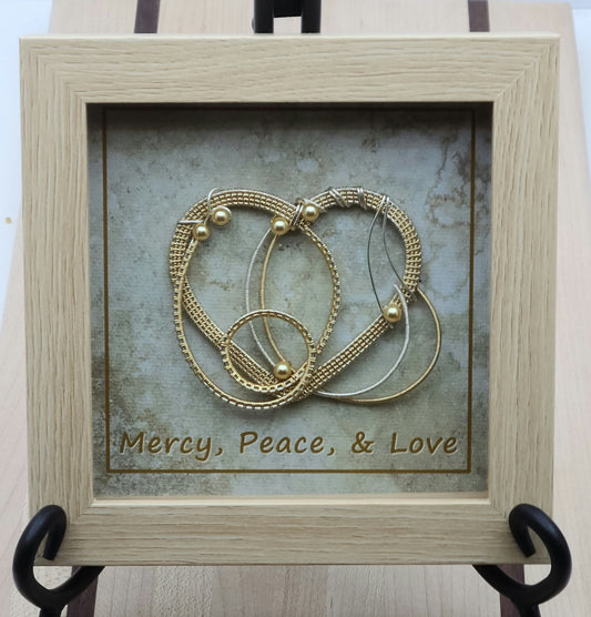 Gold & Silver Heart Shadow Box