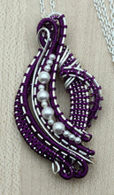 Woven Wire Crystal & Amethyst Flourish
