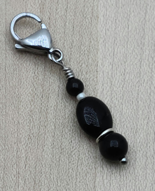 Zipper Pull - Black Onyx