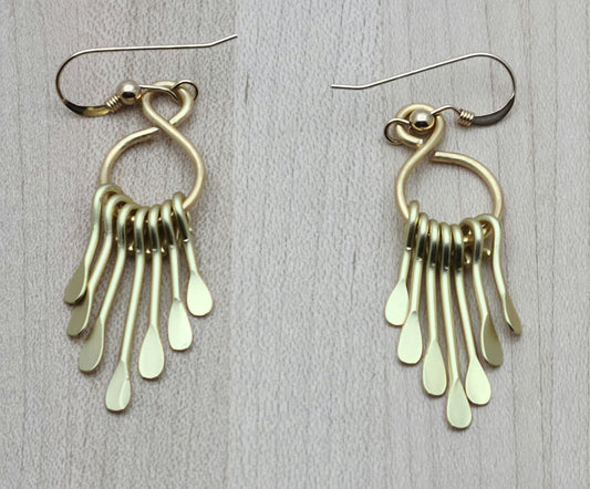 Golden Paddle Earrings