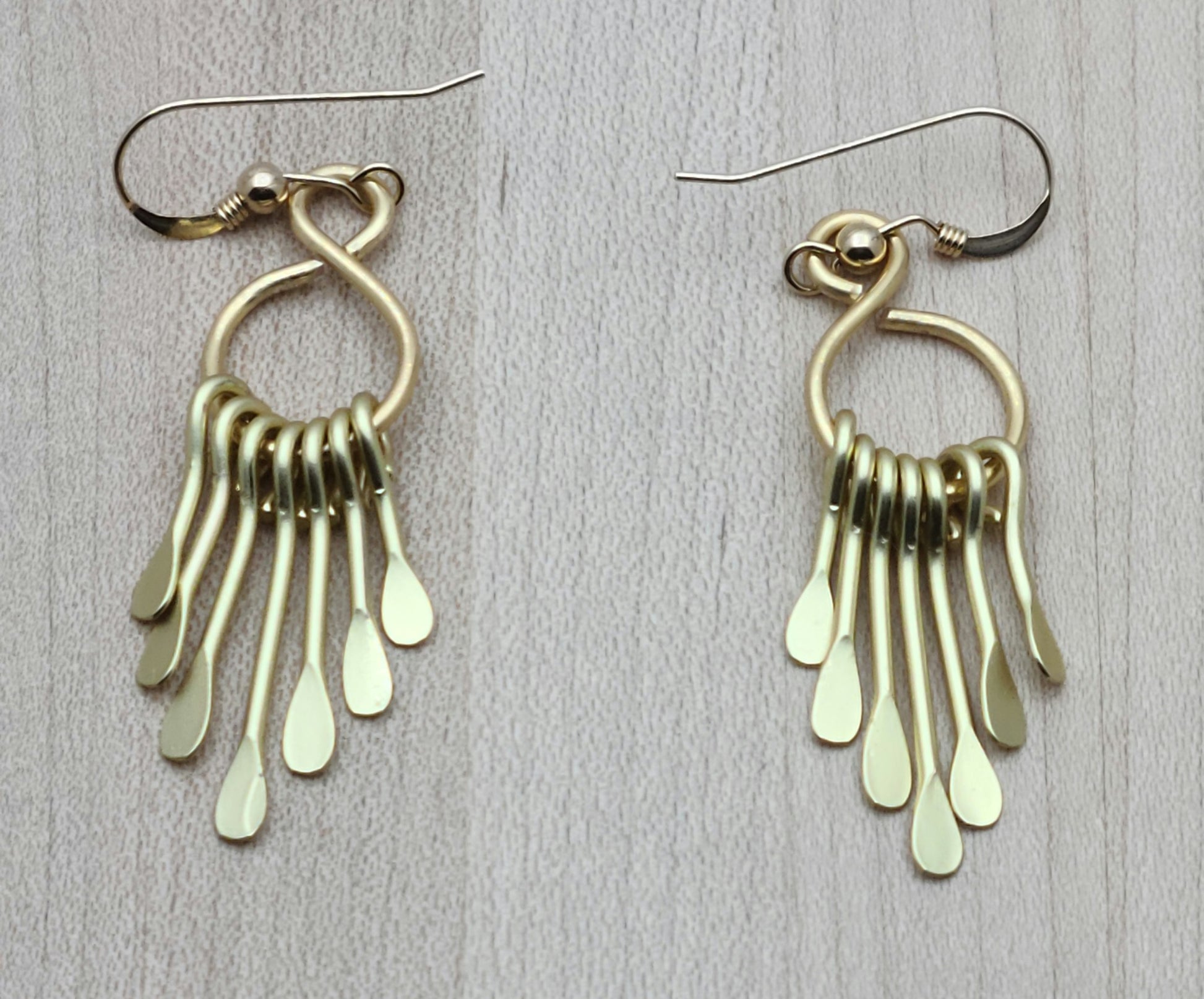 Golden Paddle Earrings