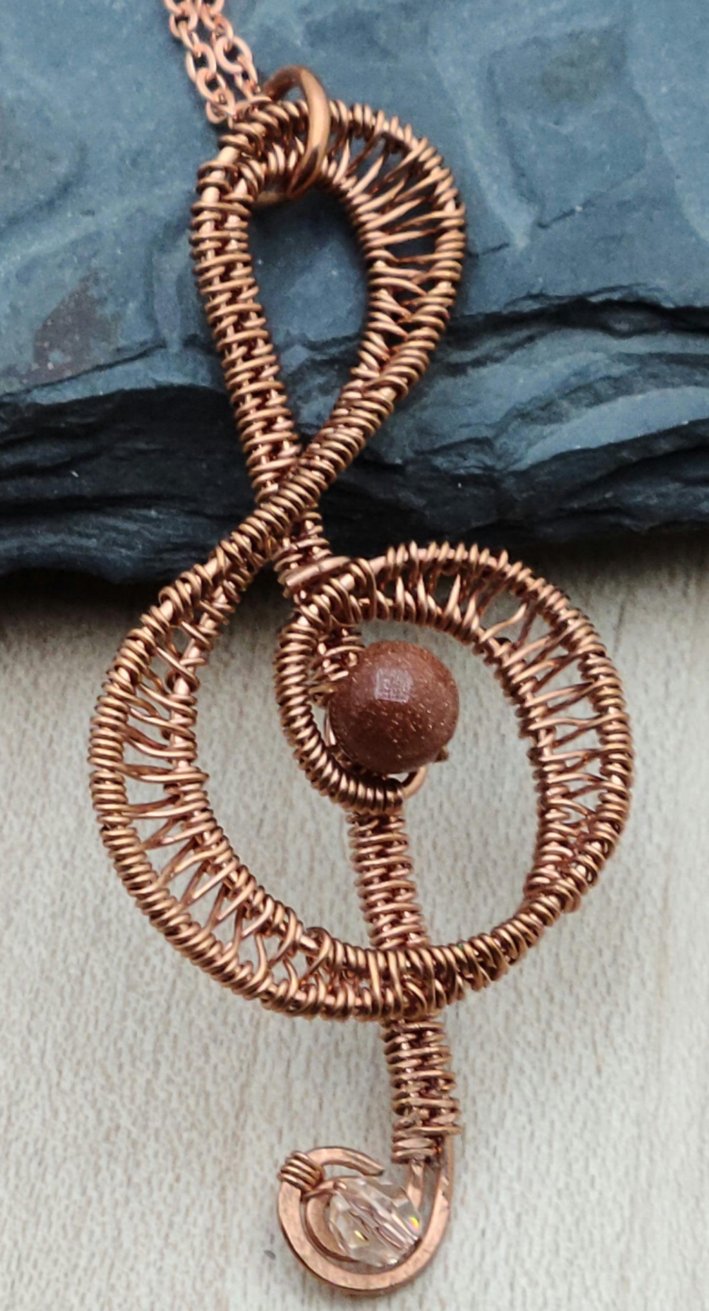 Woven Wire Copper Treble Clef