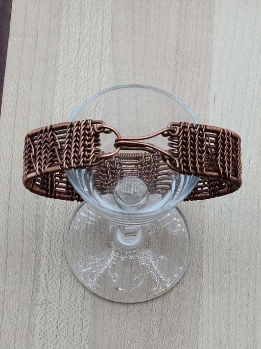 Woven Wire Copper Bracelet