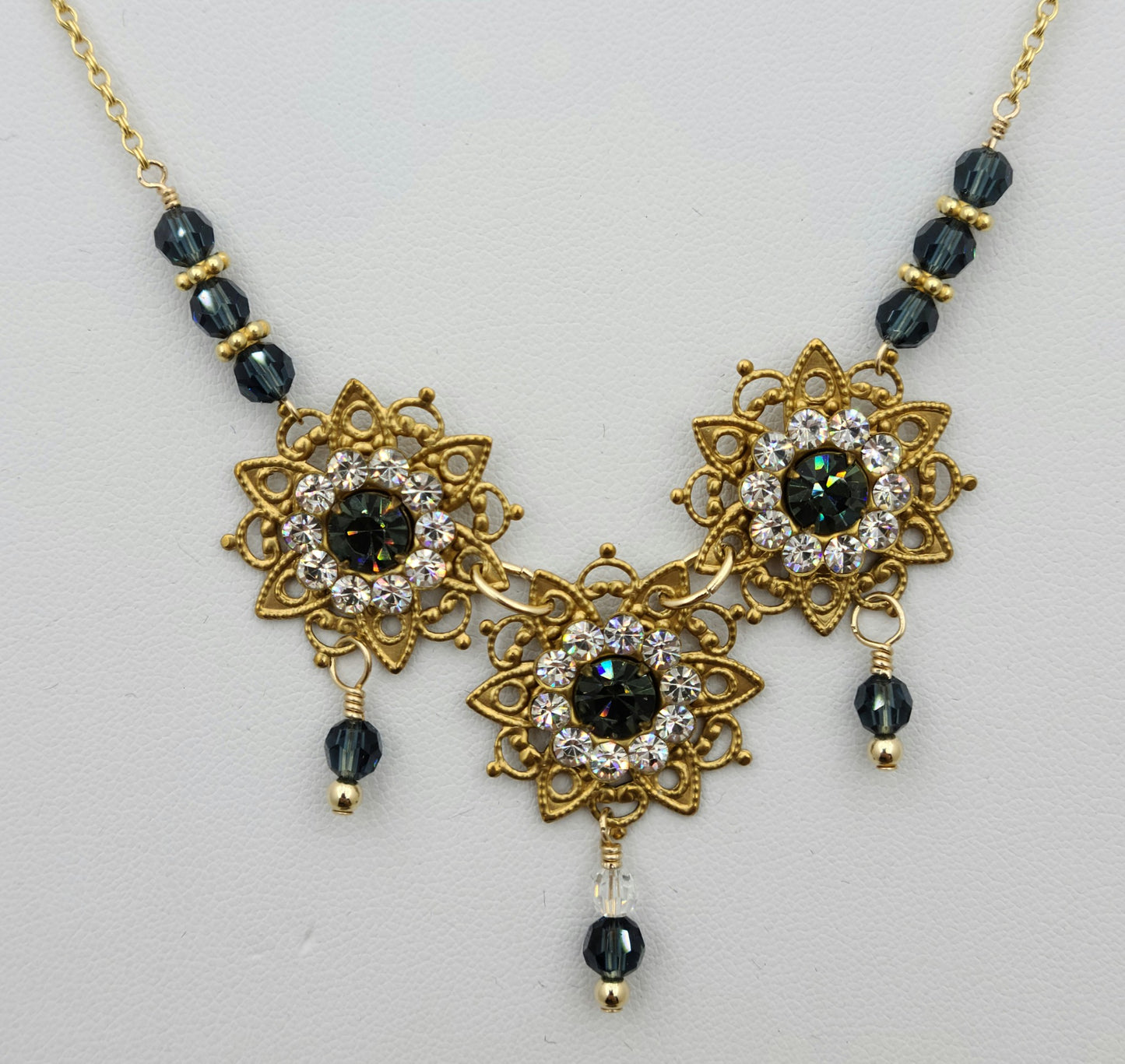 Vintage Medallion Necklace & Earrings