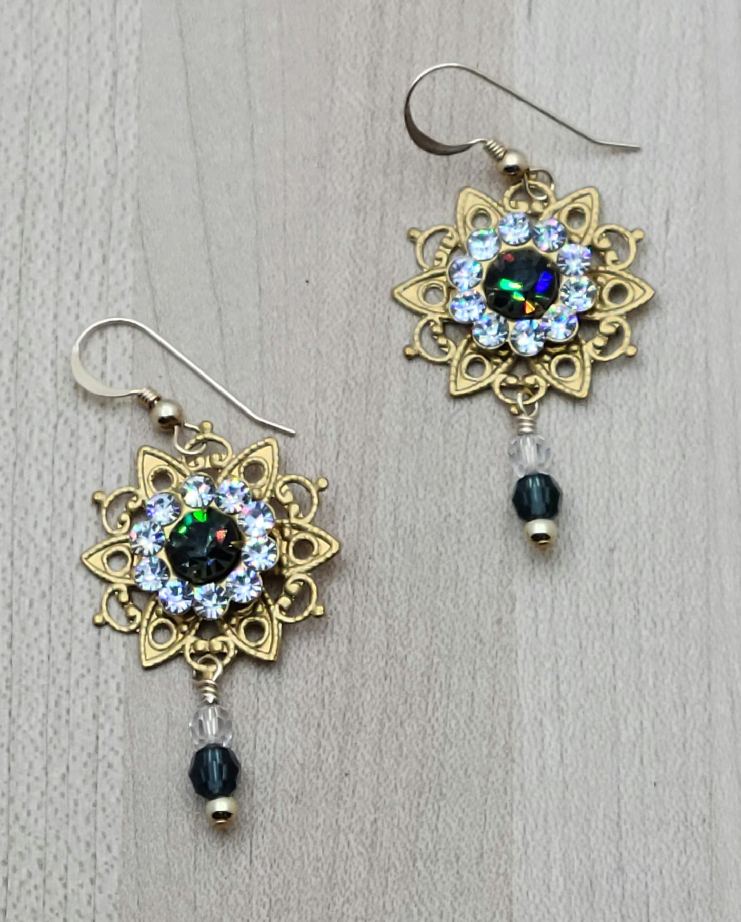 Vintage Medallion Necklace & Earrings
