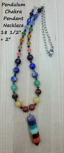 Chakra Pendant Necklace with crystals