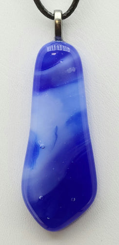 Float away with our Blue Horizon Fused Glass Pendant