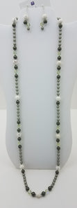White-Turquoise-Crystals-Pearls-Miyuki-Seed-Beads-&-Delica-Sterling-Silver-necklace-earrings
