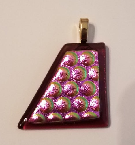 fushia-geen-mauve-dichroic-fused-glass-pendant