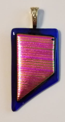 Fushia-Blue-Fused-Glass-Pendant