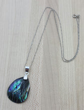 Abalone Teardrop Pendant Necklace & Earrings