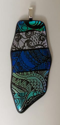 India Marketplace Fused Glass Pendant