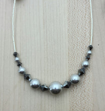 Silver & Chrome Necklace & Earrings