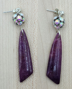 Lilac Lepidolite Earrings