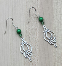 Celtic Green Earrings