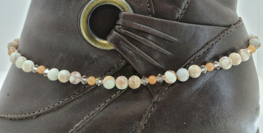 Botswana & Aventurine Boot Bracelet Bling