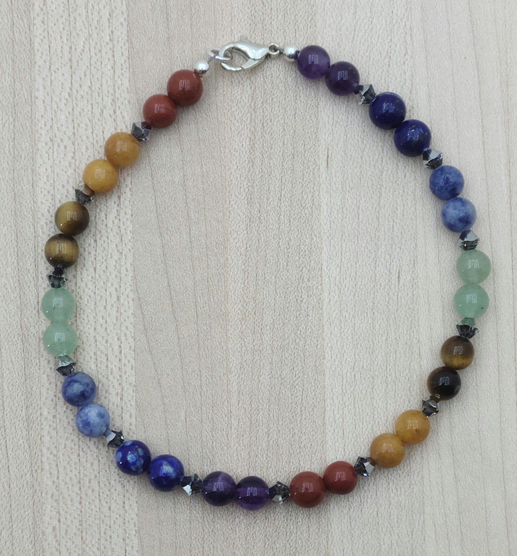 Chakra with Crystal Anklet
