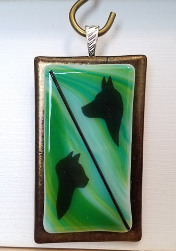 fused-glass-pendant-iridized-bronze-green-dog-cat